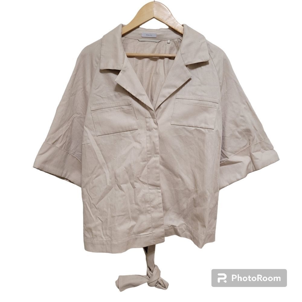 Riani Beige Short Sleeve Top Size 16